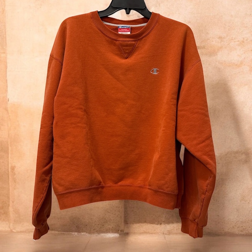 Champion Men's Rust Crewneck Sweatshirt